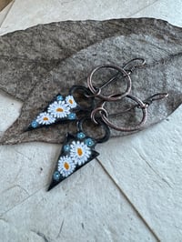 Image 3 of Floral in Black earrings