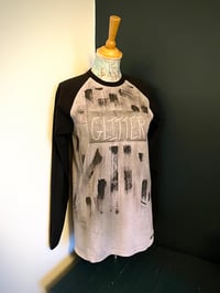 Image 1 of Glitter/Romance Hand Painted Baseball Tee - Camo