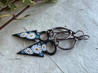 Image 5 of Floral in Black earrings