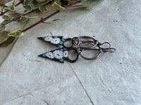 Image 8 of Floral in Black earrings