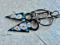 Image 1 of Floral in Black earrings