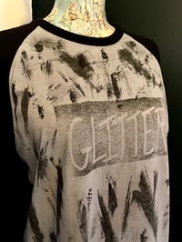 Image 2 of Glitter/Romance Hand Painted Baseball Tees - Grey