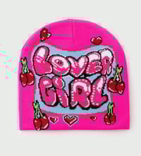 Image 1 of Certified " LOVER GIRL " BEANIE 👩‍❤️‍💋‍👨