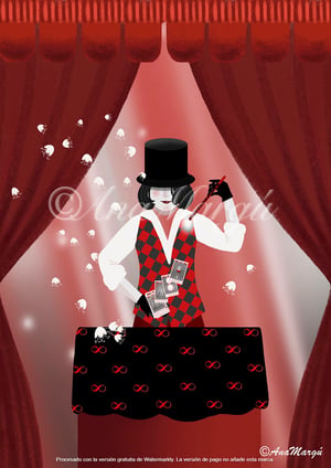 Image of Lámina Tarot Nº 1: 'El Mago' / 'The Magician'