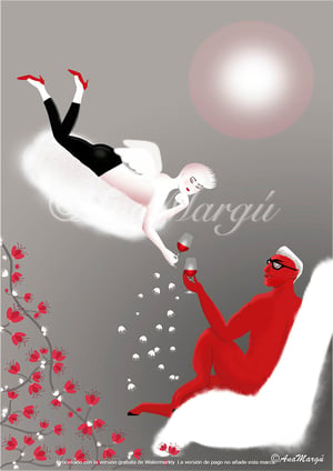 Image of Lámina Tarot Nº 6: 'Los Enamorados' / 'The Lovers' 