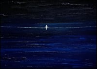 Image 1 of Bird on a Wire at Midnight