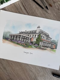 Image 1 of Custom Wedding Venue/Building Illustration 