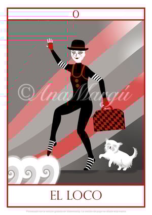 Lámina Tarot Nº 0: 'El Loco' / 'The Fool'
