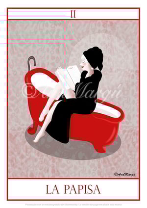 Lámina Tarot Nº 2: 'La Papisa' / 'The Popess'