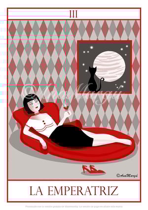 Lámina Tarot Nº 3: 'La Emperatriz' / 'The Empress' 