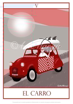 Lámina Tarot Nº 7: 'El Carro' / 'The Chariot' 