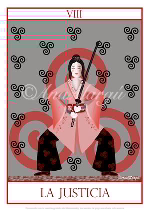 Lámina Tarot Nº 8: 'La Justicia' / 'The Justice'