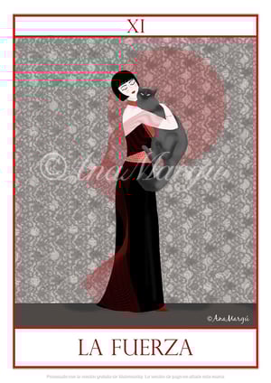 Lámina Tarot Nº 11: 'La Fuerza' / 'The Strength'