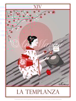 Lámina Tarot Nº 14: 'La Templanza' / 'The Temperance'