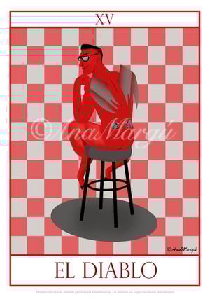 Lámina Tarot Nº 15: 'El Diablo' / 'The Devil'