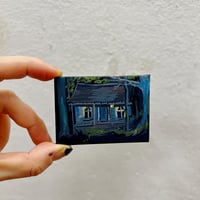 Image 1 of Evil Dead Cabin Miniature Gouache Painting 