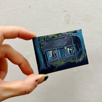 Image 3 of Evil Dead Cabin Miniature Gouache Painting 