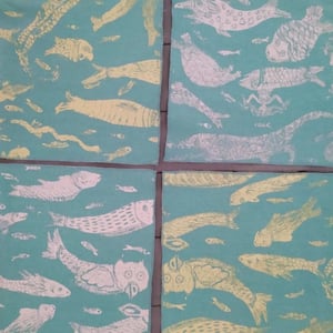 Persian Sea Creatures Placemats - Earth Edition