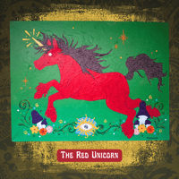 The Red Unicorn Original Painting