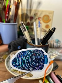 Image 3 of juvenile emperor angelfish sticker 