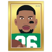Image 1 of Saquon 'Gold' Pro Football Card