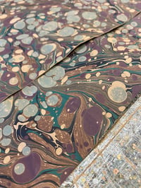 Image 1 of Hand Marbled Faux Leather PAPER // 2 pieces available 