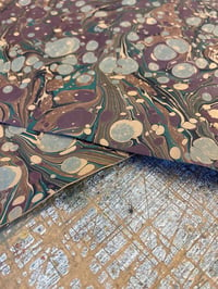 Image 3 of Hand Marbled Faux Leather PAPER // 2 pieces available 