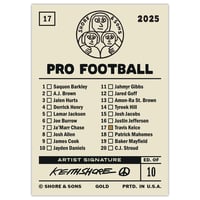 Image 2 of Travis 'Gold' Pro Football Card