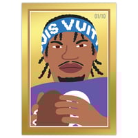 Image 1 of Lamar 'Gold' Pro Football Card