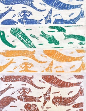 Persian Sea Creatures Placemats - Colour Edition