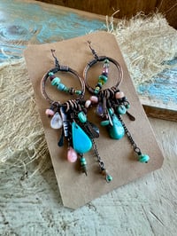 Image 1 of Fly, Sky earrings 