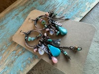 Image 2 of Fly, Sky earrings 