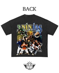 Image 2 of Oversized Cropped 'Ninjas Small Masks' Shirt