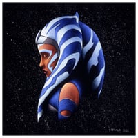 Image 1 of 2023 Ahsoka Tano Star Wars Clone Wars Fine Art Print 