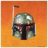 Image 1 of 2021 Boba Fett Mandalorian Star Wars Fine Art Print