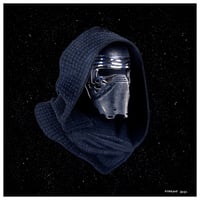 Image 1 of 2015 The Force Awakens Star Wars Kylo Ren Fine Art Print