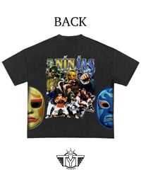 Image 2 of Oversized Cropped 'Ninjas Big Masks' Shirt