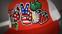 Image 2 of Peace USA Trucker Hat - 0010