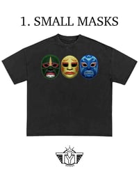 Image 1 of Oversized Cropped 'Ninjas Small Masks' Shirt