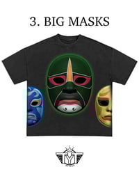 Image 1 of Oversized Cropped 'Ninjas Big Masks' Shirt