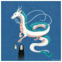 Image 1 of Studio Ghibli 2001 Spirited Away Miyazaki Fine Art Print