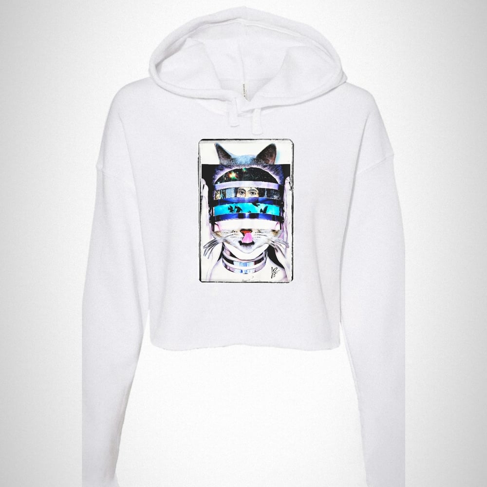 Cats Meow Cropped Hoodie