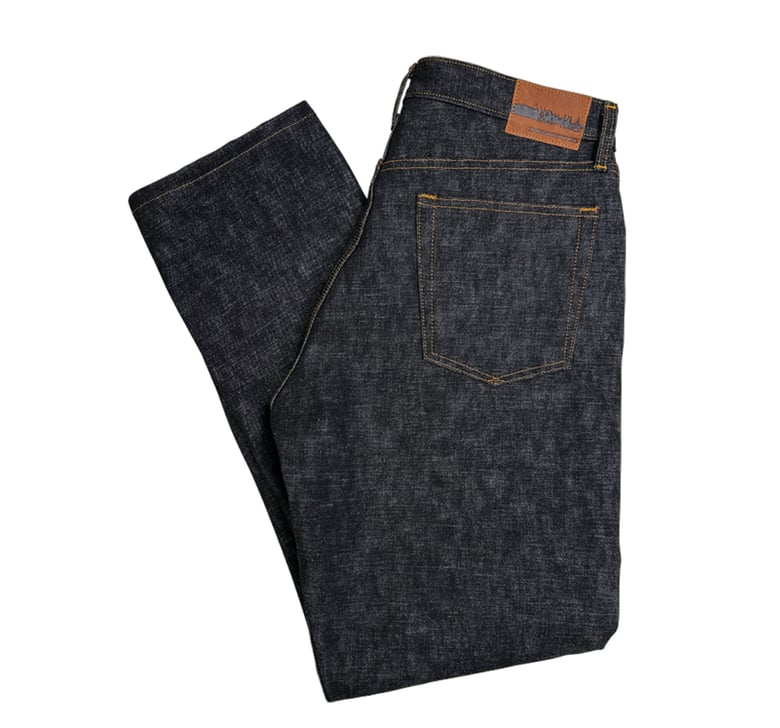 Image of 14oz Selvedge Denim (black)