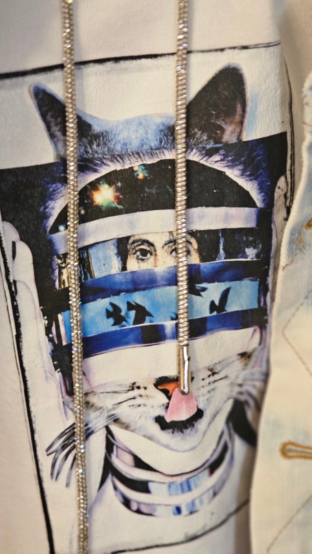 Cats Meow Cropped Hoodie
