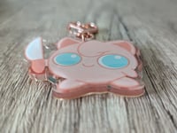 Image 2 of Better Choose Jigglypuff - Cute Kawaii Pocket Monster Glitter Epoxy Acrylic Keychain Charm