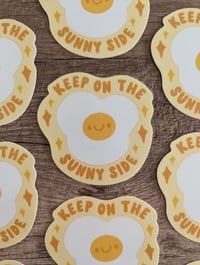 Image 1 of Keep on the Sunny Side - Cute Egg Vinyl Laminate Sticker