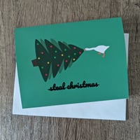 Image 2 of Steal Christmas - Untitled Goose Game Christmas Card