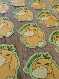 Image 3 of Migrained! - Psyduck - Vinyl Laminate Sticker