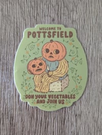 Image 1 of Welcome to Pottsfield - Cute Over the Garden Wall - Vinyl Laminate Sticker