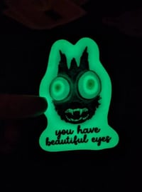 Image 2 of You Have Beautiful Eyes - Glow in the Dark Over the Garden Wall Vinyl Sticker